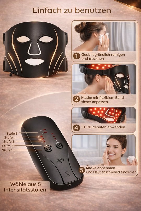 DermaLight LED Gesichtsmaske